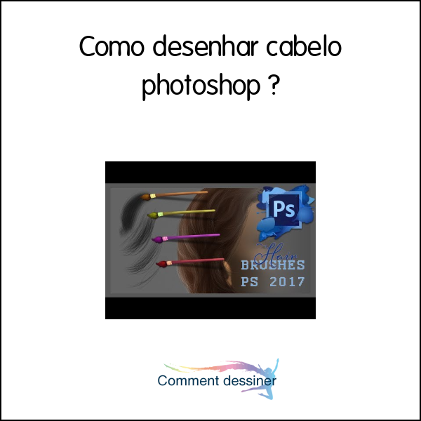 Como desenhar cabelo photoshop